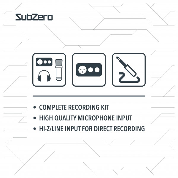 SubZero BASE-1 2-Channel Home Recording Bundle