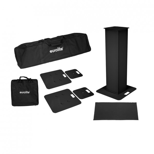 Eurolite 100cm Stage Stands with Cover and Bag, Black