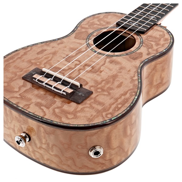Hartwood Sonata Soprano Electro-Ukulele, Quilted Ash