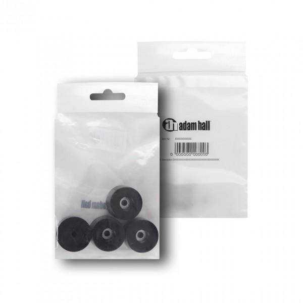 Adam Hall 4911M4AH Bag of 4 Rubber Feet