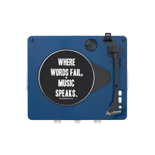 Gadhouse Brad MKII Record Player with Bluetooth, Navy