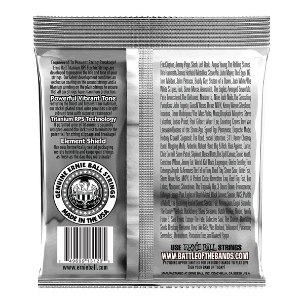 Ernie Ball 3120 Power Slinky Coated Titanium Set, 11-48