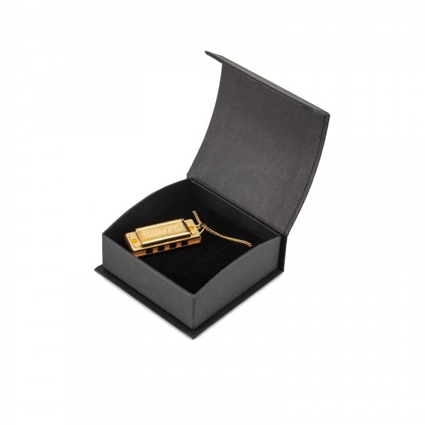 Hohner Little Lady Harmonica Gold with Chain
