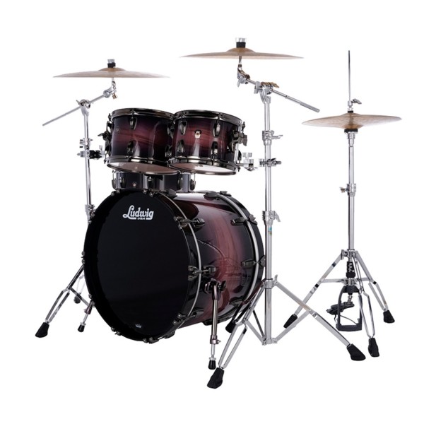 Ludwig Classic Maple Exotic 22" Studio 4pc Shell Pack, Amethyst Burst