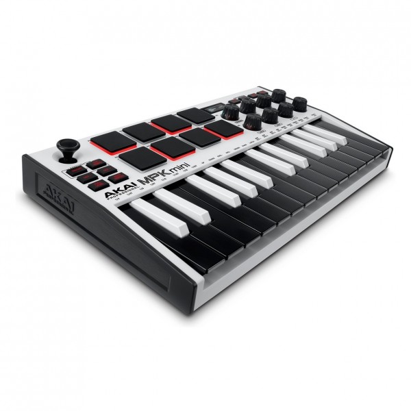 Akai Professional MPK Mini MK3 MIDI Keyboard, White with Subzero Bag