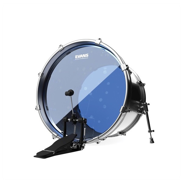 Evans Hydraulic Blue Bass Drum Head, 22"