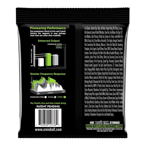 Ernie Ball Slinky 2736 Cobalt 5 String Bass Guitar Strings 45-130