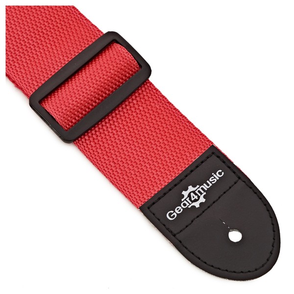 Guitar Strap by Gear4music, Red 2"