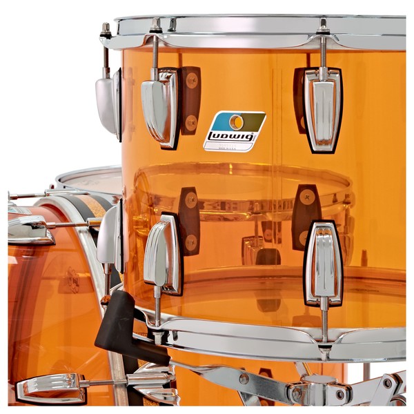 Ludwig Vistalite Zep Set 26" 5pc Shell Pack, Amber with LM402 Snare