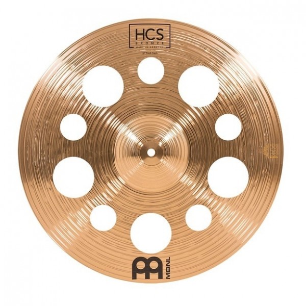 Meinl HCS Bronze 18" Trash Crash & Gear4music Boom Arm Stand, Black