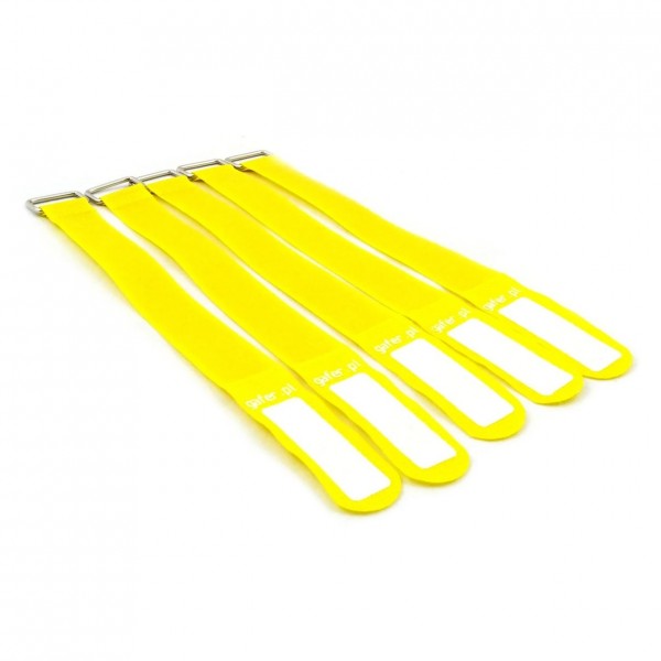 Gafer PL Tie Straps 25x260mm (5 Pack), Yellow