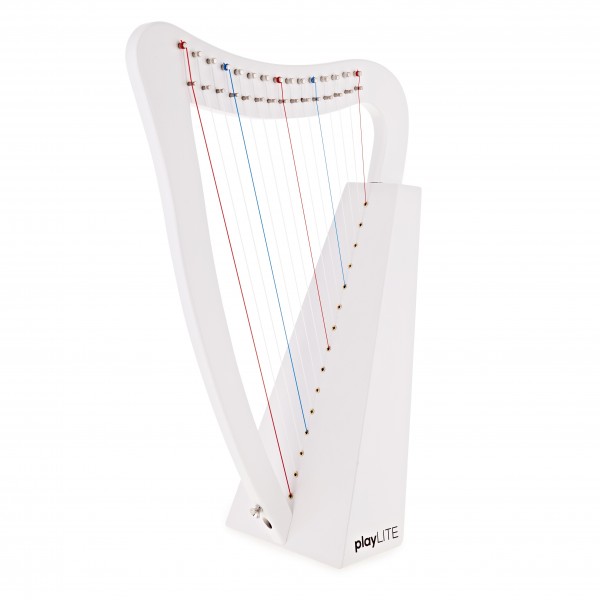 playLITE 15 String Harp by Gear4music, White