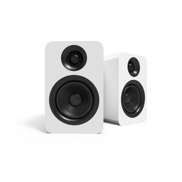 Kanto YU Passive 4" Bookshelf Speakers, Matte White