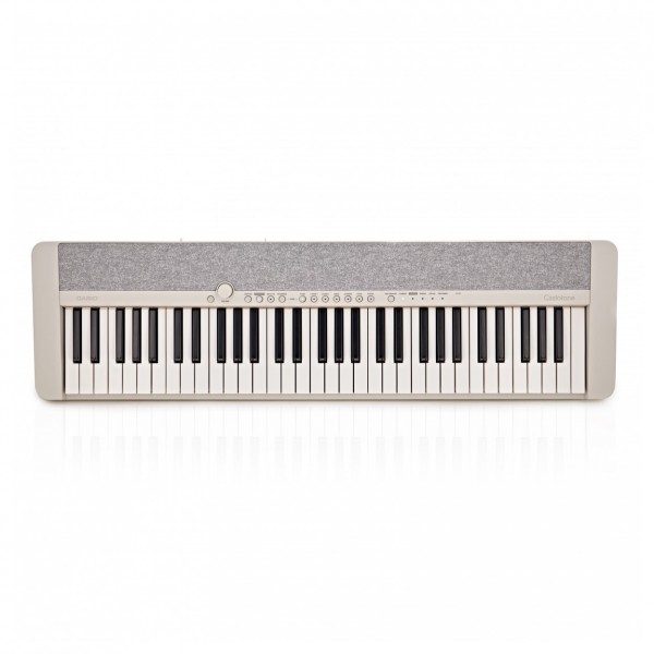 Casio CT-S1 Portable Keyboard with Bluetooth Dongle, White