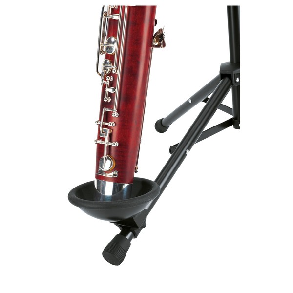 K&M Bassoon / Bass Clarinet Stand, Black