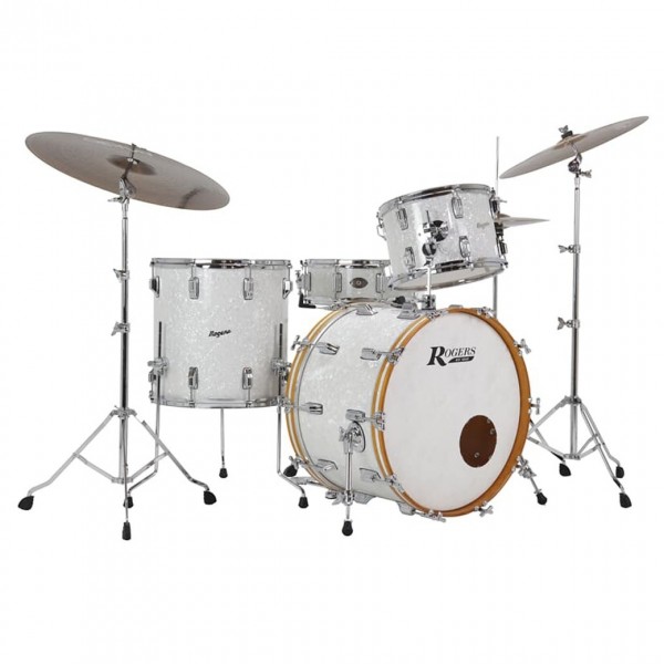 Rogers Powertone 22" 3pc Shell Pack, White Marine Pearl