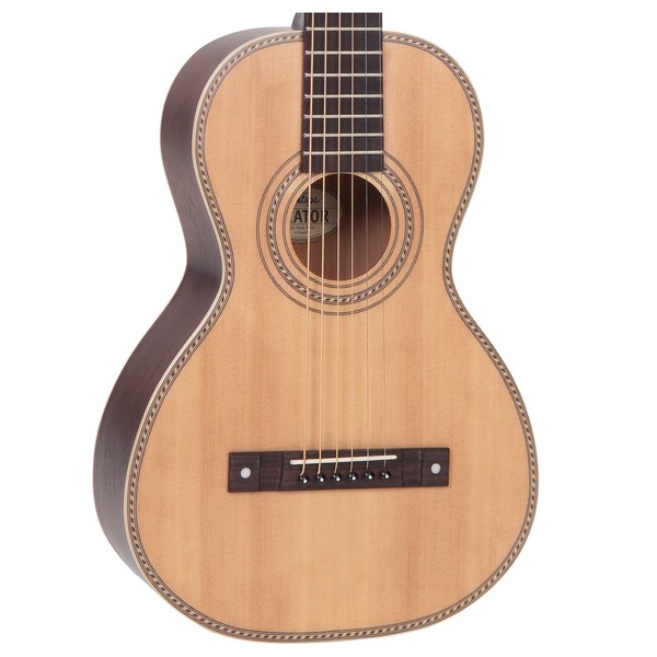 Vintage VTR800 Viator Paul Brett Travel Acoustic w/ Bag, Natural