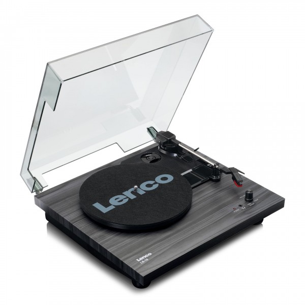 Lenco LS-10 Turntable with Built-In Speakers, Black