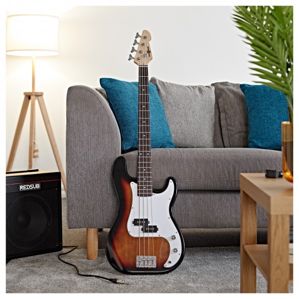 LA Bass Guitar by Gear4music, Sunburst