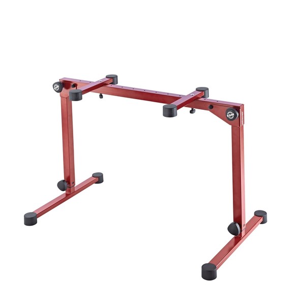 K&M 18820 Omega Pro Table Style Keyboard Stand, Red