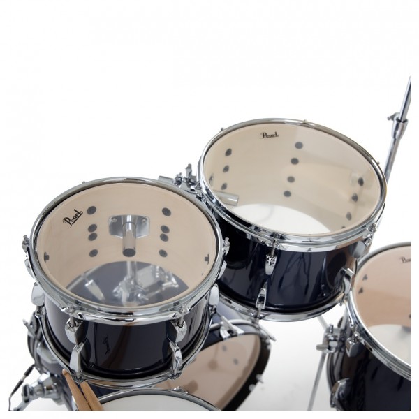 Pearl Roadshow 5pc Fusion Drum Kit w/3 Sabian Cymbals, Royal Blue