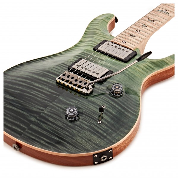 PRS Custom 24 Wood Library, 10 Top Trampas Green Fade #0314409