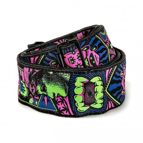 Dunlop ILD05 ILOVEDUST Guitar Strap, Fangs Green