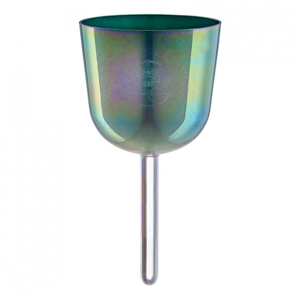 Meinl Sonic Energy 4.25" Essence Solfeggio Crystal Singing Bowl Fa 639 Hz, Indigo Blue