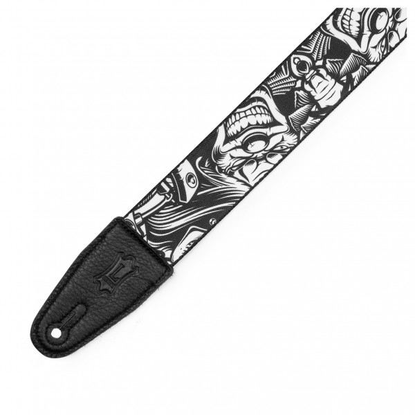 Levy's MP2TAT-001 Poly Tattoo Series Guitar Strap, Clowns