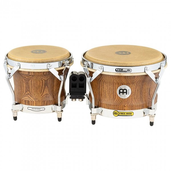Meinl Free Ride Series Woodcraft Bongo, Zebra Finished Ash