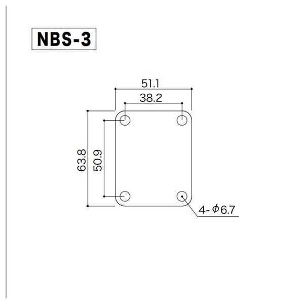 Gotoh NBS-3 Plate, Chrome