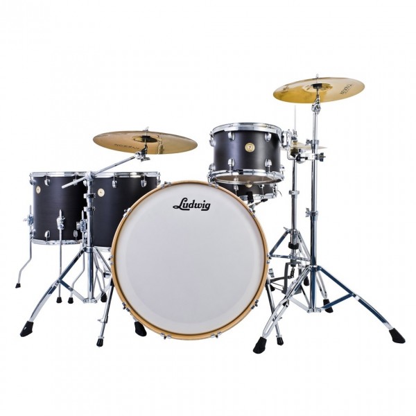Ludwig Continental 26" Zep Set Shell Pack, Black Lacquer