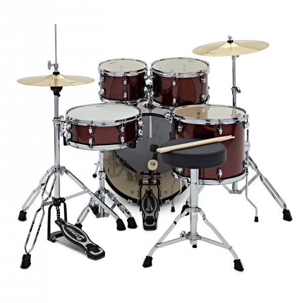 Premier Revolution 20" 5pc Drum Kit, Red Sparkle