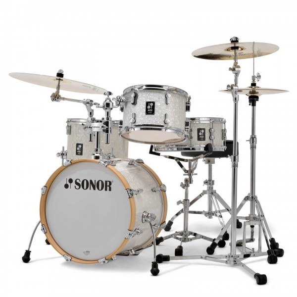 Sonor AQ2 Bop Set 4pc Shell Pack, White Pearl