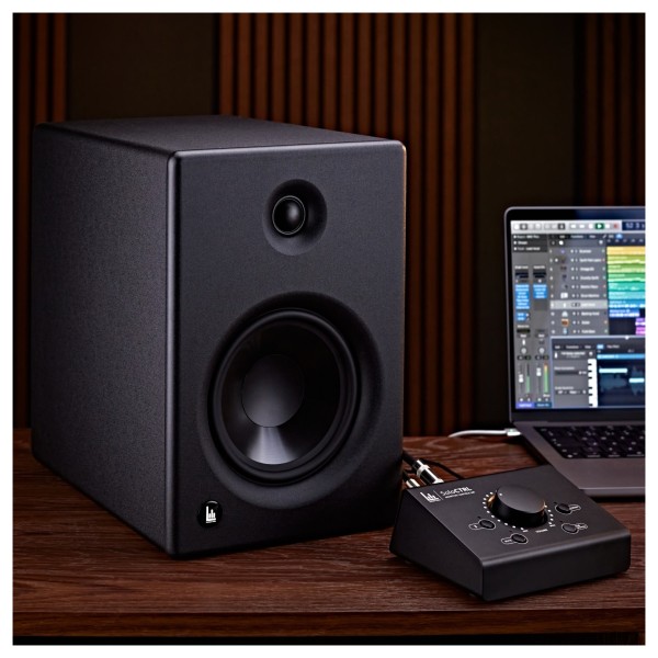 Lambden Audio LA-6X Active Studio Monitors and SoloCTRL Monitor Controller Bundle
