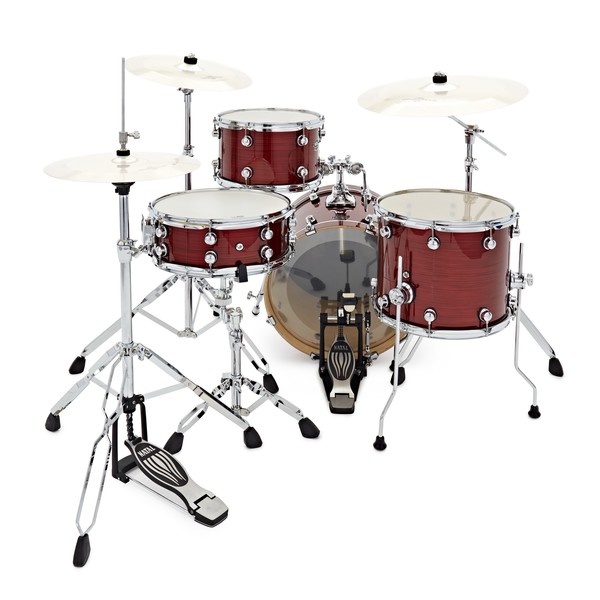 Natal Arcadia Poplar 18" Drum Kit w/Hardware, Red Strata
