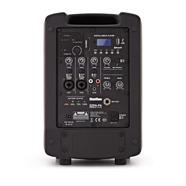 SubZero P6 Portable PA Speaker with Bluetooth & Wireless Mic