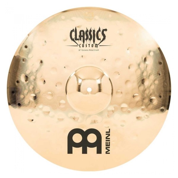 Meinl Classics Custom Extreme Metal 18" Crash & Gear4music Boom Arm Stand, Black