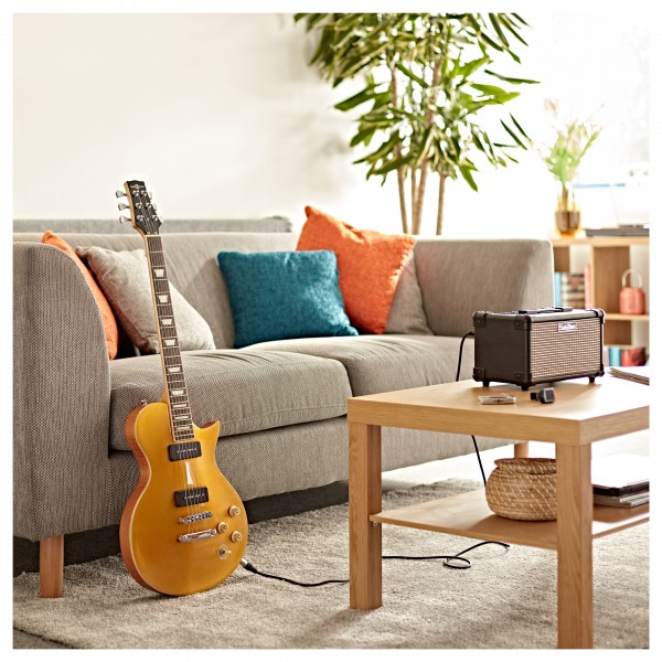 New Jersey Select Electric Guitar by Gear4music, Glorious Gold