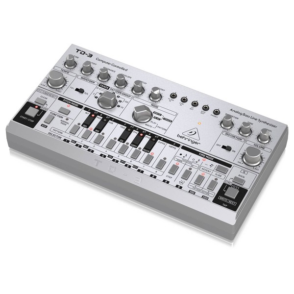 Behringer TD-3-SR Analog Bass Line Synthesizer, Silver