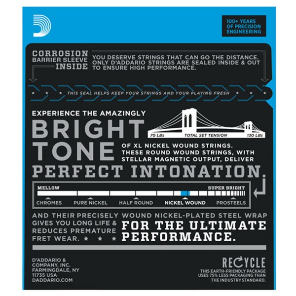 D'Addario EJ22 Electric Guitar Strings, Jazz Light 13-56