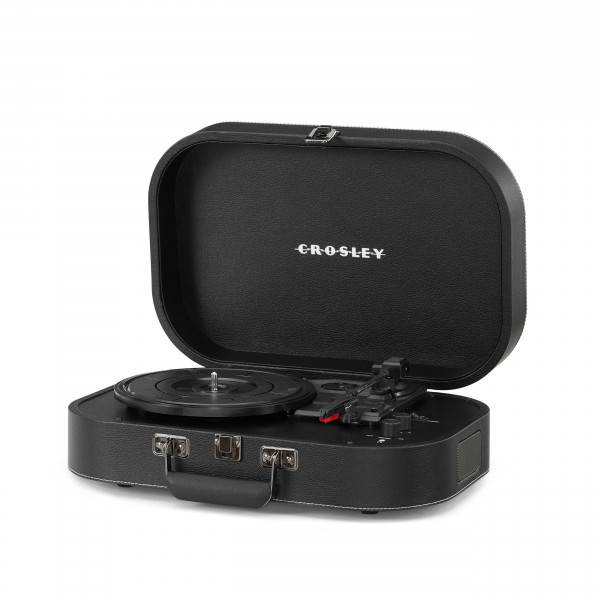 Crosley Discovery Portable Turntable with Bluetooth Out, Black