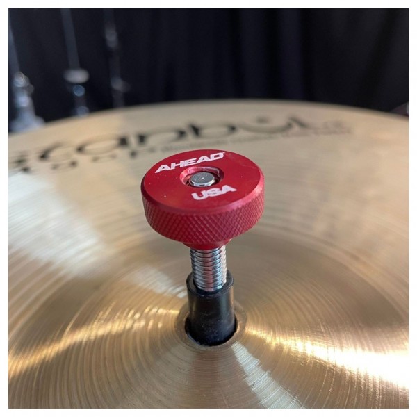 Ahead Speed Nut Cymbal Toppers 4 Pack, Red