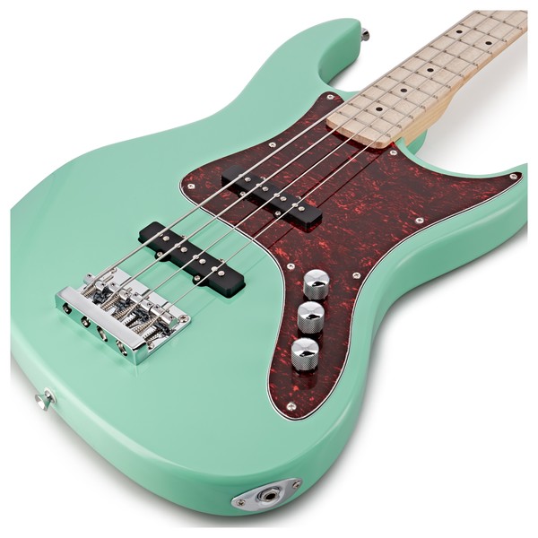 LA II Bass Guitar by Gear4music, Seafoam Green