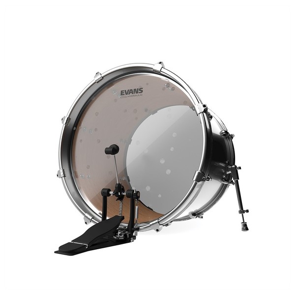 Evans Hydraulic Glass Bass Drum Head, 22"