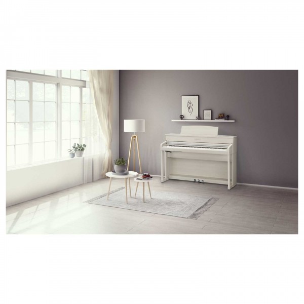 Kawai CA701 Digital Piano, Satin White