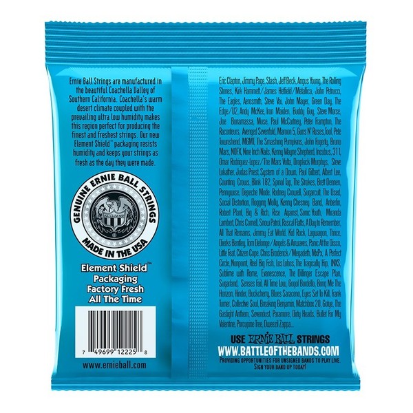 Ernie Ball Extra Slinky 2225 Nickel Guitar Strings 8-38