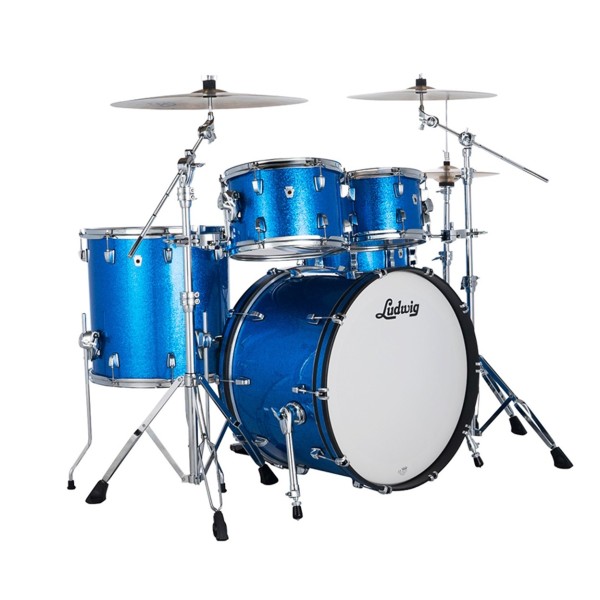 Ludwig Neusonic 22" Mod 2 4pc Shell Pack, Blue Super Sparkle