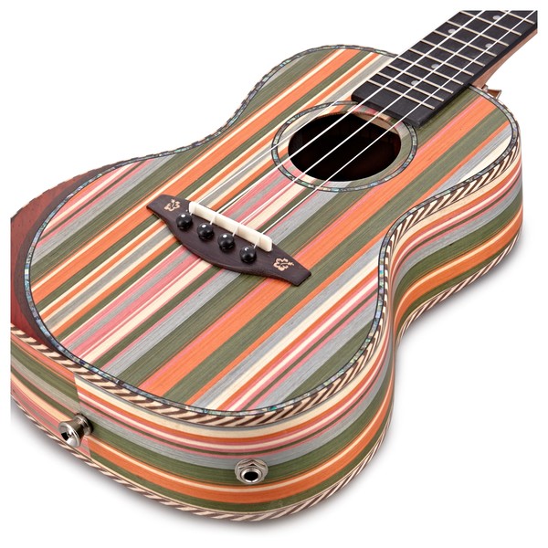 Hartwood Sonata Armrest Electro-Concert Ukulele, Rainbow