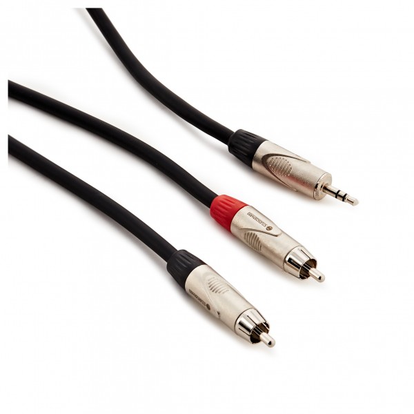 Studiospares 3.5mm (M) TRS - Phono RCA (M) Cable , 3m